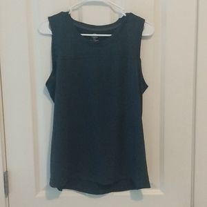 Dark Blue Athletic Works Tank Top Women's Size Medium